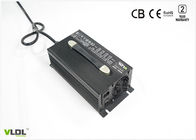 Schwarzes silbernes automatisches Batterie-Lithium-Ladegerät mit LCD-Volt und gegenwärtiger Anzeige