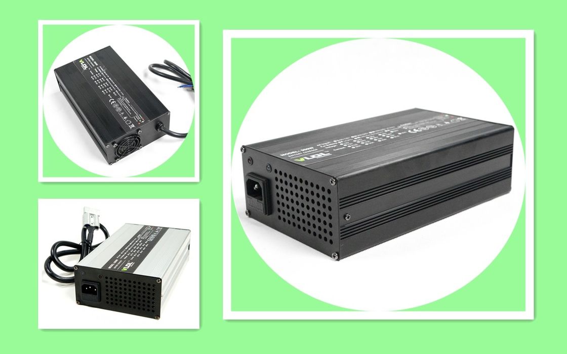 ROHS imprägniern Ladegerät 24V 15A für Lithium-Batterie-Silber oder schwarze Farbe